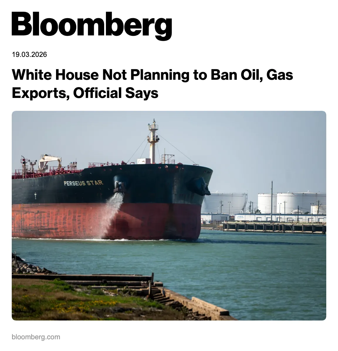 Bloomberg article card generated by News-Clipper.